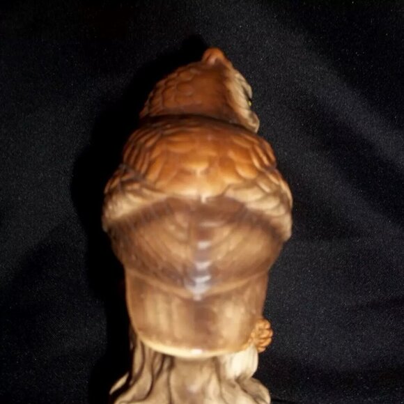 Great Horned Owl Statue Vintage UCGC Ceramic Rare T11 - Picture 3 of 7